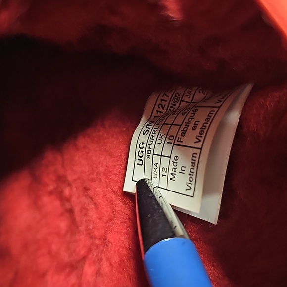 UGG Super Fluff Genuine Shearling Slingback Slipper Size 12 - Picture 7 of 11